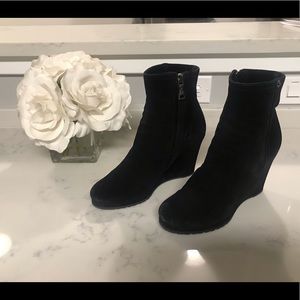 Prada Black Suede Booties (36.5)